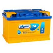 Аккумулятор АКОМ 74R (низкий) 74Ач 700А обр. пол. Аккумулятор АКОМ 74R (низкий) 74Ач 700А обр. пол.